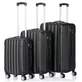 Jet Set Trio: Lightweight Hardside Spinner Luggage Set with TSA Lock