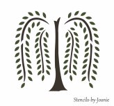 Willow Tree Overlay Stencil Duo