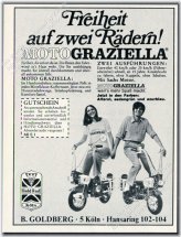 Vintage Moto Graziella Scooter Miniature Print