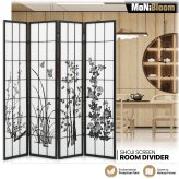 Floral Essence Wooden Panel Divider