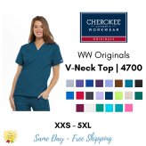 Workwear V-Neck Scrub Top by Cherokee