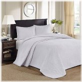 Vancouver Reversible White Bedspread Set