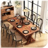 Rustic Harvest Dining Table