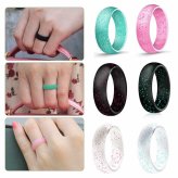 Glittering Silicone Rings for Active Couples