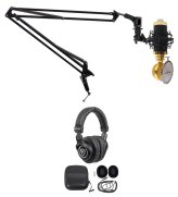 StreamPro Audio Kit: Microphone, Headphones, and Boom Arm for Gaming and Streaming