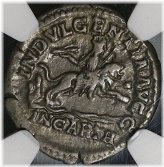 Carthage Lion Denarius by Caracalla