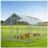 Spacious Metal Poultry Habitat with Dome Roof