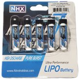 Muscle Power 1S Lipo Batteries with Ultra-Micro - 5 Pack