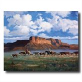 Rustic Rodeo Scene Wall Art