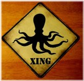 Tropical Octopus Crossing Road Sign