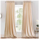 Velvet Heavyweight Rod Pocket Curtain Set