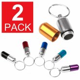 AquaCap Mini Pill Holder Keychain Duo