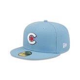Chicago Cubs Sky Blue Fitted Hat