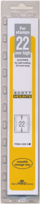 Scott Strip Mounts - Pack of 22, Black, 22/215 mm (920)