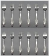 Elegant Heiress Salad Forks - Set of Twelve