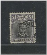 Rhodesia 1913 1 Pound Stamp - Scott 138, Stanley Gibbons 279B