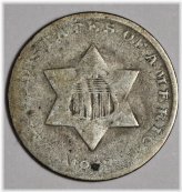 Silver Trime - Circulated 1853