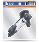 Grizzlies Mascot Logo Clear Backing Decal