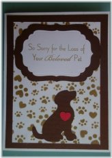 Canine Condolences Heartfelt Card