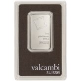 Valcambi Suisse Platinum: 1 oz of 999.5 Fine Quality in Sealed Ass