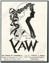 Vintage Ellen Beach Yaw Opera Singing Recital Print Ad