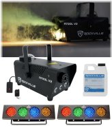 Rainbow Party Light Kit with Bonus Fog Machine