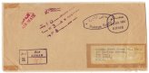 UAE Ajman 1966 Air Mail Official Registered Fee Paid Cover