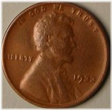 Circulated 1933 Lincoln Wheat Penny