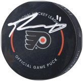Travis Konecny Signed Flyers Game Puck