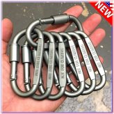 Aluminum D-Ring Carabiner Set for Outdoor Adventures