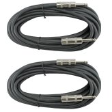 ProLink 25ft Heavy-Duty Audio Cables with 1/4" Connectors