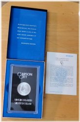 Carson City Mint Uncirculated Silver Dollar