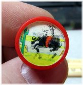 Dime Store Flicker Ring: Cowboy on Bronco