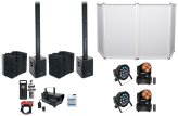 Ultimate DJ Performance Bundle with TITAN Portable Array Speakers, Mic, Fogger, Facade, and Lights