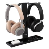 Echo Stand: Dual Headphone Holder for Desk and Gaming