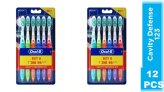 Oral-B Z-Shaped Medium Toothbrush - 12 Pack