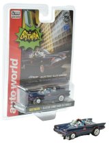 Blue Comic Book Batmobile HO Slot Car by Auto World x Premium Hobbies