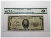 Des Moines Iowa $20 National Currency Bank Note