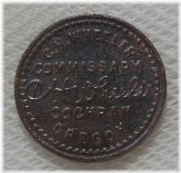 Cochran Oregon Lumber Scrip Token - C H Wheeler Commissary 5¢ Trade Token