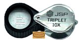 Triplet Chrome Plated Jewelers Loupe