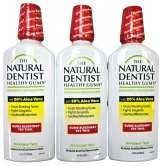 Peppermint Twist Healthy Gums Rinse by The Natural Dentist (16.9oz, Pack of 3)