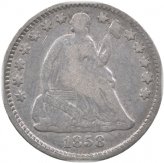 Liberty's Silver Sentinel - 1858 Half Dime