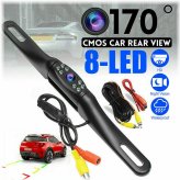 Night Vision Rear View Camera Kit for Cars - Waterproof and Wide Angle (170°) with Parking Assistance