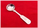 Antique American Coin Silver Salt Spoon