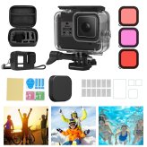 AquaShield Protective Case for GoPro Hero 8 - Waterproof Underwater Accessories Kit