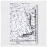 Navy Spacedye King Jersey Sheet Set by Room Essentials