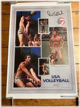 Retro USA Volleyball Tribute Poster