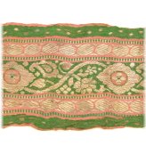 Embroidered Indian Sari Trim - 3ft Antique Textile