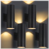 Luminara Dual Beam Outdoor Wall Lights
