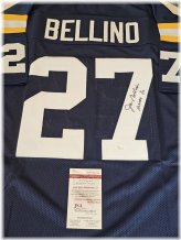 Blue Heisman 60 Joe Bellino Signed Jersey with JSA COA